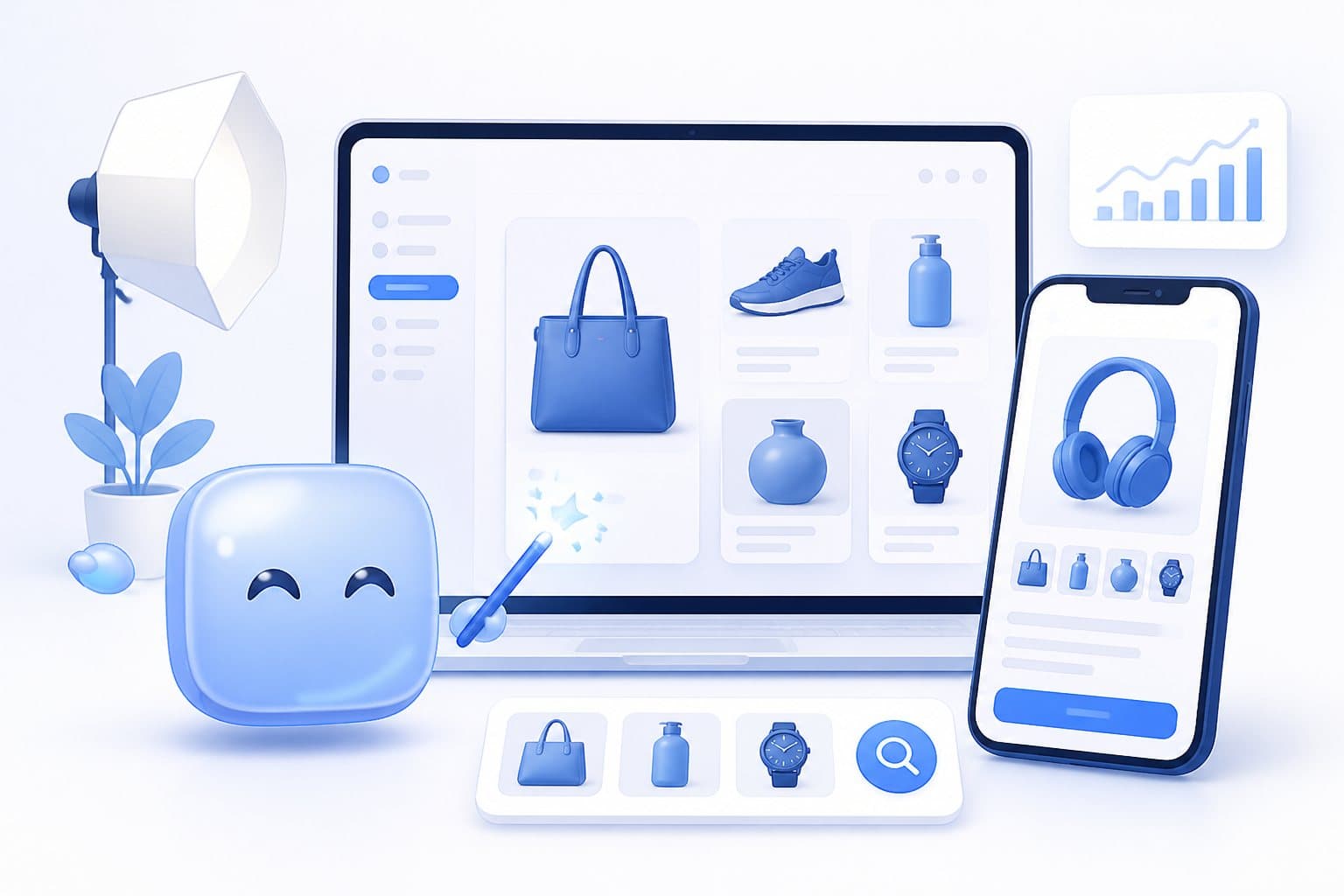 Foto prodotto con l'AI: sfondo bianco e immagini e-commerce professionali senza studio